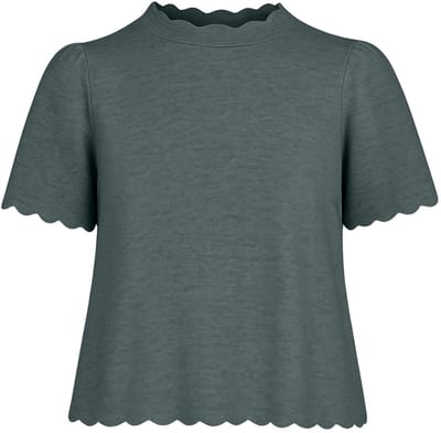 VILA - VINIKOLINA O-NECK S/S KNIT TOP - NOOS - Dames - T-shirts