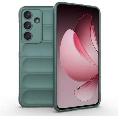 Coverup Hoesje - Geschikt voor Samsung Galaxy S25 FE Hoesje - Coverup Hands-On Rugged Back Cover - Groen