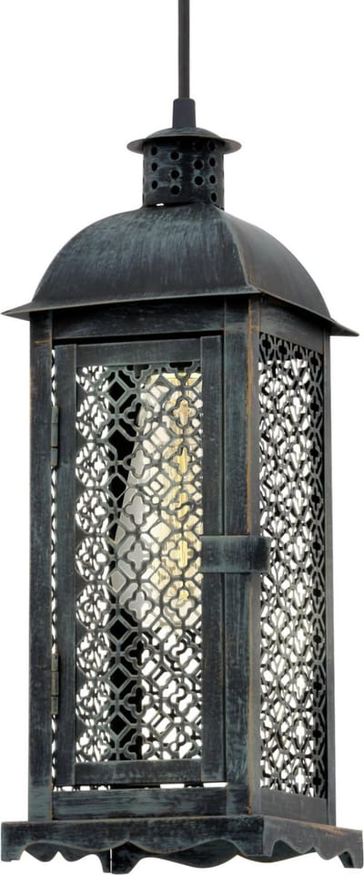 EGLO Vintage Lisburn - Hanglamp - 1 Lichts - Patina Groen
