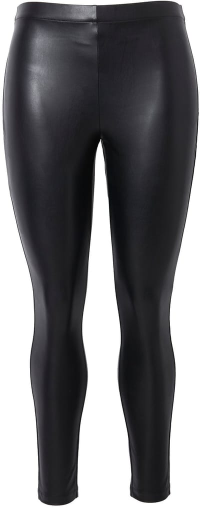 Angel of Style - Dames - Legging Skinny Fit leerlook - Zwart - Maat 56