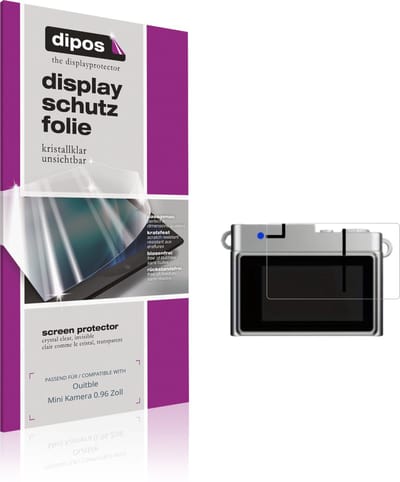 dipos – 4x Beschermfolie geschikt voor Ouitble Mini Camera 0.96 Inch | Krasbestendige & heldere Screenprotector Ultra-Thin