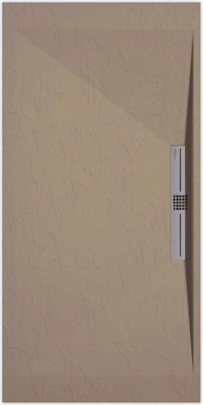 Sanifun douchebak Stone Side Moka Slate 1000 x 700 S