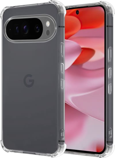 Hoesje - Geschikt voor Google Pixel 9 Pro - Sterk & Shockproof - Siliconen Case - Back Cover - Telefoon Hoes Shock Proof - Transparant