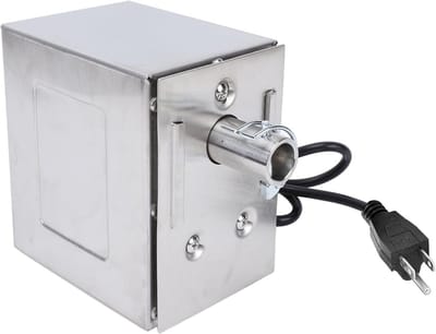Krachtige Rotisserie Motor voor BBQ, 45W RVS, Geschikt voor Varkens, Geiten en Kip, Tot 250kg Belastbaar
