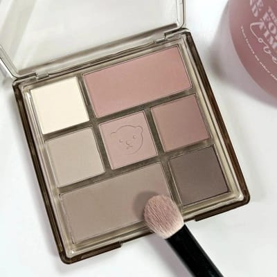 Plateau d'ombre à paupières Palette de faible Saturation complet mat coréen maquillage des yeux Pigment plateau de fard à paupières Palette de maquillage des yeux durable gray