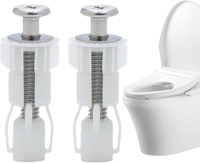 Toiletbril Bouten - Bevestigingsset Toilet - Vloerbevestiging Reparatie - Roestvrij Staal Nylon - 45 cm Lengte