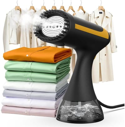 CLGP® Handstomer - Kledingstomer Draagbaar - Handstoomreiniger Kleding en Meubilair - Zwart