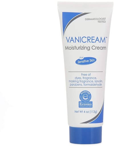 Vanicream Moisturizing Skin Cream – Voor Gevoelige Huid – Zonder Parfum & Parabenen – Verzacht Jeuk, Droge & Gebarsten Huid – Dermatologisch Getest, 113g