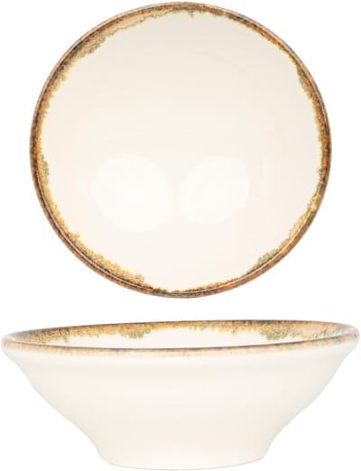 Kütahya Porselen Kommetje - Fluer Amber - Porselein - 20 cm (850cc) - set van 6