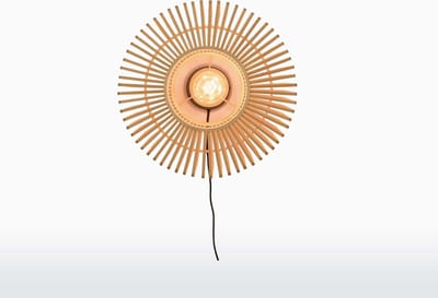 GOOD&MOJO Wandlamp Bromo - Bamboe - Ø40cm - Binnen Scandinavisch,Bohemian