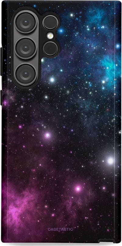 Casetastic Hoesje Geschikt voor Samsung S23 Ultra - Stijlvolle Beschermende Duo-layer Case - Nebula gloed