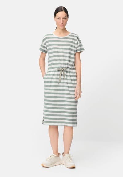 camel active Jurk met trekkoord - Maat womenswear-XS - Jadeblauw