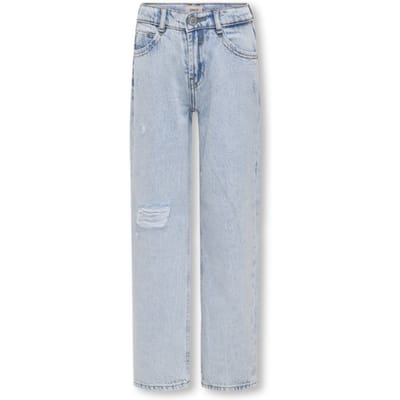 Kids ONLY zomer jeans broek meisjes - licht blauw denim - Kogdad