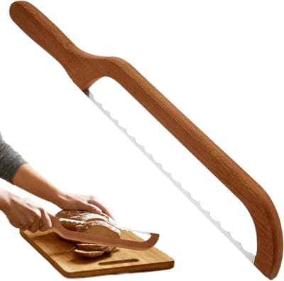 Broodsnijder - Broodzaag - Brood Snijden - Ergonomisch Houten Handvat - 42 cm - Niet gespecificeerd