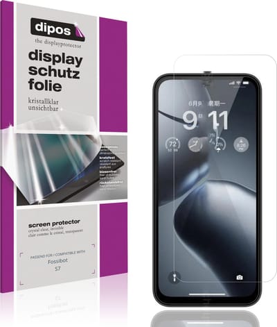 dipos – 4x Beschermfolie geschikt voor Fossibot S7 | Krasbestendige & heldere Screenprotector Ultra-Thin