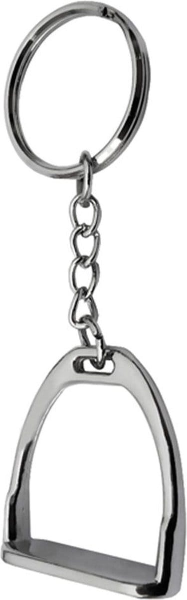 GoedeDoelen.Shop | Sleutelhanger stijgbeugel zilverkleur | Tashanger | Stijgbeugel | Sleutelhanger | Paarden Sleutelhanger | Sleutelring |  Love Horses | Paardenfan | Cadeautje