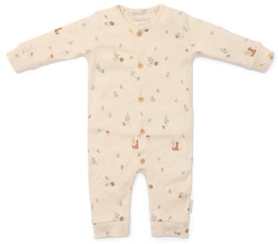 Little Dutch Boxpak - Maat 68 - Boxpakje Jongens - Zand, Beige - Forest Friends Newborn Forest Nature