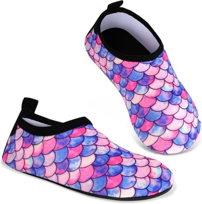 AOOSU Waterschoenen voor kinderen, strandschoenen, sneldrogende, antislip blotevoetenwaterschoenen voor zwembad - ShopVlot