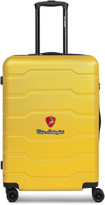 Tonino Lamborghini Bologna 4 wielen Trolley M 67 cm - Harde bagage - Combinatieslot - yellow
