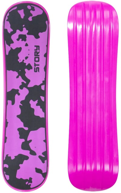 Story Snowskate Pink Camo 89 cm. Compacte Snowskate met Antislip Deck en Camo Design