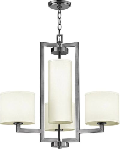 Landelijke Kroonluchter - Steady Lighting -  - Landelijk - E27 - L: 62.9cm - Voor Binnen - Woonkamer - Eetkamer - Zilver