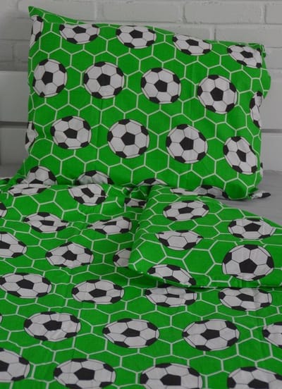 Lotte & Julius Peuterdekbedovertrekset - 120 x 150 cm - Soccer voetbal