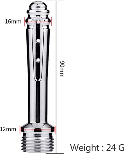 Dailygoods- Sproeier 7-gaats design - Douchekop - Douchereiniger - Aluminium - Hygiënisch - Comfortabel wassen
