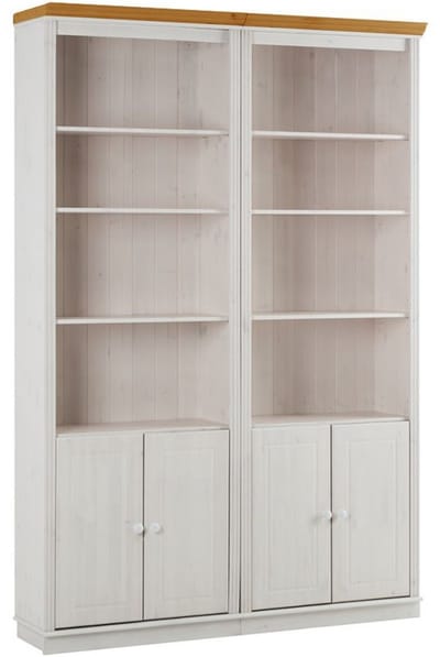 Anita- Boekenkast in klassiek landhuisdesign van grenenhoutA WH