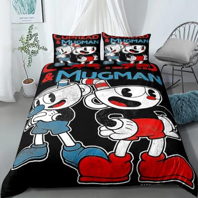 The Amazing Digital Circus Dekbedovertrekset zonder hoeslaken King Queen Double Full Twin Single Maat Beddengoedset 140x210cm black