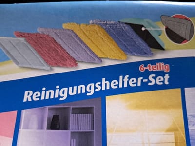 Aquapur Schoonmaakset Handgreep met 5 pluisvrije schoonmaakdoekjes