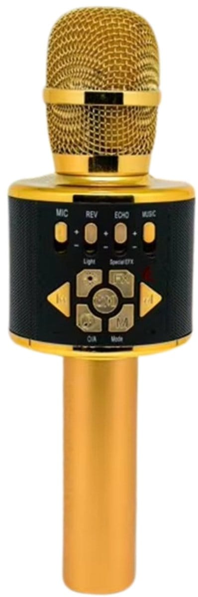 Fivesquare DSP Karaoke Microphone – Draadloze Karaoke Microfoon met DSP Noise Reduction, Reverb, LED Panelen & 5W Speaker – Bluetooth