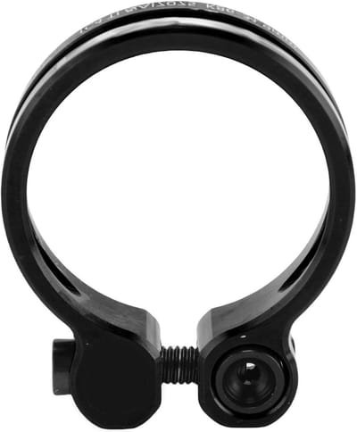 Zadelpenklem - Fietszadelkraag - Fiets Zadel Verstellen - Holle Structuur - 30.4-31.6 mm - Zwart