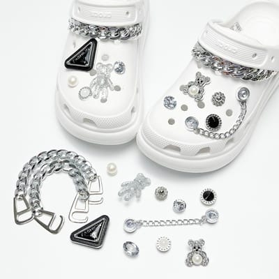 Schoenaccessoires-geschikt voor crocs charms- geschikt voor crocs pins- geschikt voor crocs Accessoires- geschikt voor Crocs Jibbitz-CJ-279 ketting diamant beer set van 12 stuks