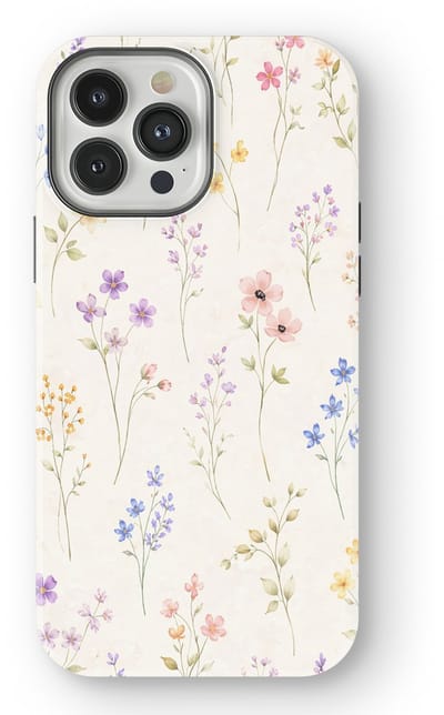 Bloemen Design Hoesje geschikt voor iPhone 13 Pro Max | Flower Print Tough Case met Mag | Shockproof | Bloemen Motief Backcover geschikt voor iPhone 13 Pro Max Wildflower Whisper