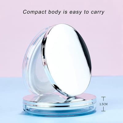 Lege Refillbare Loose Powder Doos, Draagbare Make-up Poeder Set met Blush Pouch en Poederkwast, Herbruikbare Plastic Poederdoos voor Make-up en Poeder