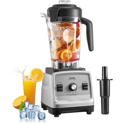 VEVOR Standmixer Smoothie Maker Blender 1600 W 2,5 L Professionele Mixer met Krachtige Motor, Multifunctionele Keukenmachine voor Smoothies / Milkshakes / Sappen
