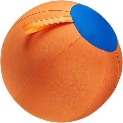 Hondenbal - Opblaasbaar Speelgoed - Apporteren Spelen - Scheurbestendig Ontwerp - 45 cm Doorsnede - Oranje