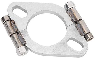Dailygoods- Uitlaatflens 2 Inch Plat Ovaal - Reparatie Flens - Vervanging Uitlaatpijp - Koolstofarm Staal - Professionele Productie - Eenvoudig Te Repareren