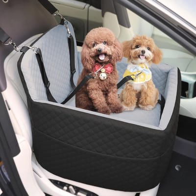 Autostoel voor Honden tot 16 kg - Veilig en Comfortabel Reisbed voor Huisdieren