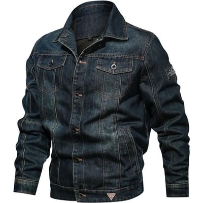 Nieuwe Casual Mannen Denim Jas Lente en Herfst, Grote Maat Revers Jas 6XL