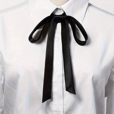 Kleine stropdas Strik College Stijl Schooluniform Shirt Accessoires Heren Dames Lange Sectie Streamers Kragen Bloemen 1PC