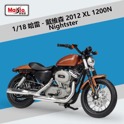 Maisto 1:18 Harley Davidson Sportster Iron 883 Legering Klassiek Motorfietsmodel Diecast Metaal Motorfietsmodel Speelgoed voor Kinderen Cadeau