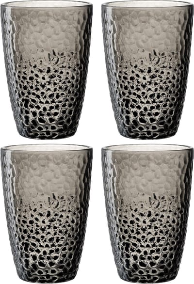 Leonardo MATERA Longdrinkglas 340ml grijs - set/4