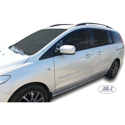 Déflecteurs d'air - J&J AUTOMOTIVE - Mazda 5 - Fumé - Acrylique renforcé - Installation facile
