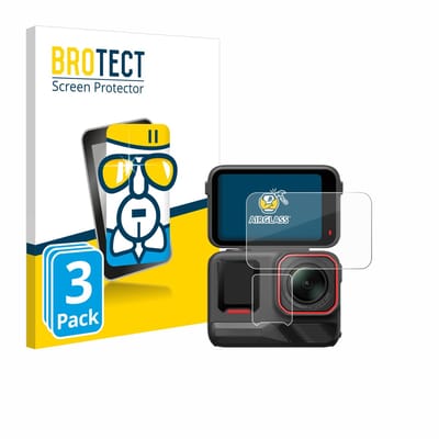 Screenprotector 3 Stuks voor Insta360 Ace Pro 2 Beschermglas transparant