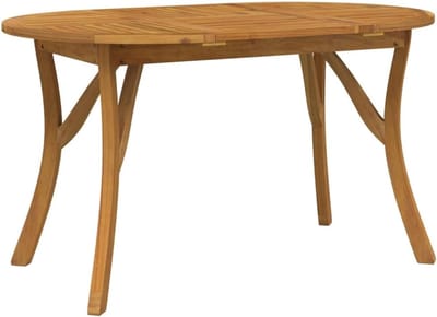 Houten Tuintafel - Terrastafel Massief - Buiten Eten - Waterbestendig Materiaal - 150x90x75 cm - Bruin