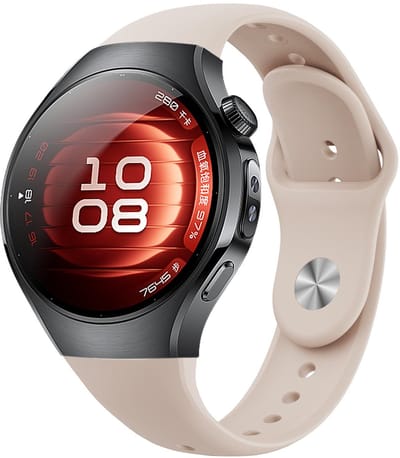 By Qubix - Classic sportbandje 'True Fit' - Sterrenlicht - geschikt voor Huawei Watch 5 - 46mm