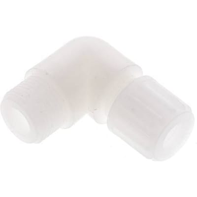 8x6mm & G3/8'' PVDF L-Vorm Knelfitting Buitendraad 10bar