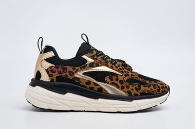 Replay - Christel Jr Girl 7 - Meisjes - Sneaker - Panterprint - Maat 30