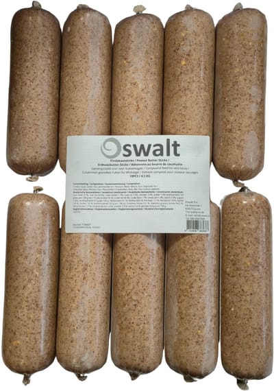 Oswalt Vogelpindakaassticks - 10 stuks - Buitenvogelvoer